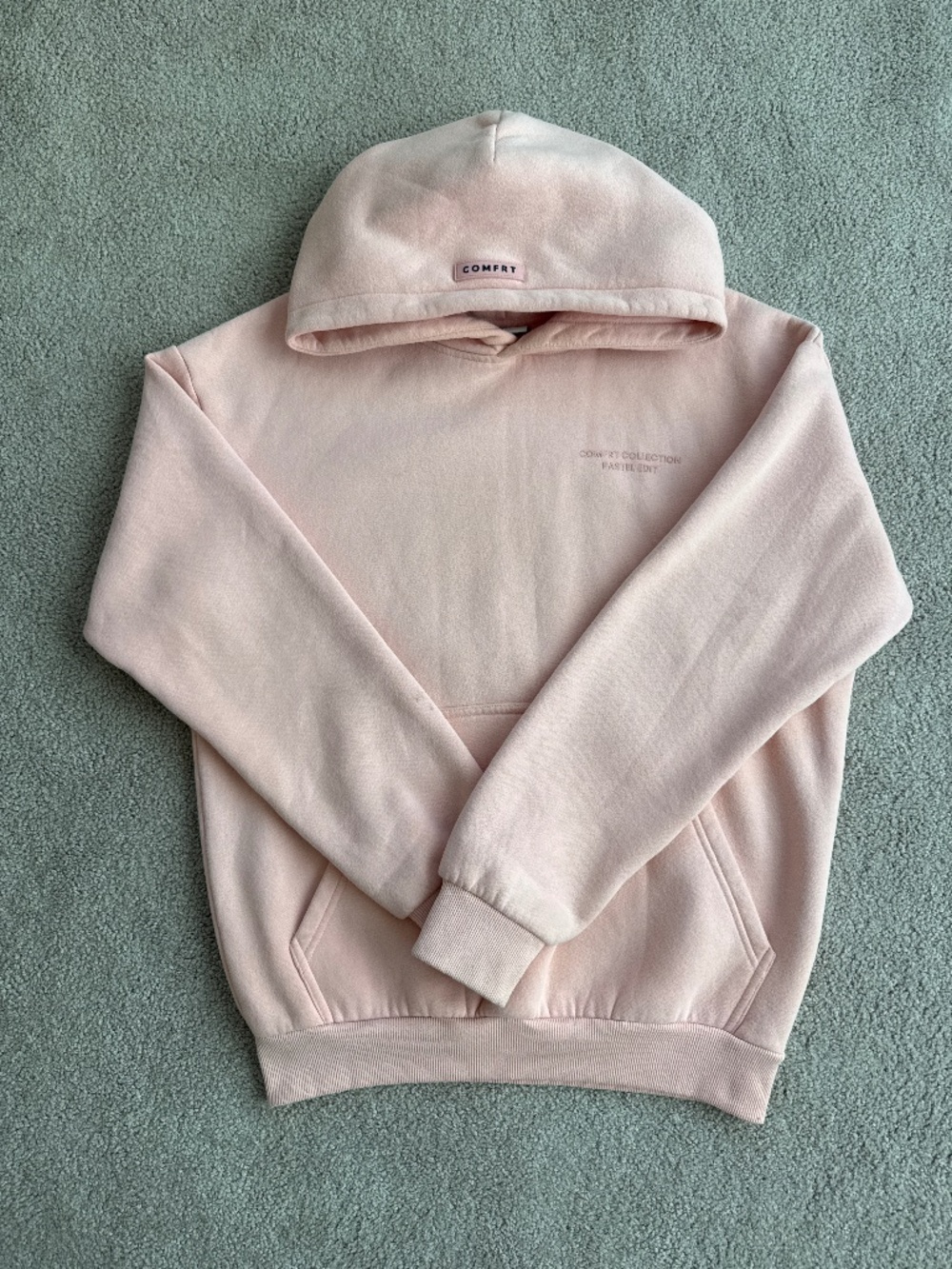 Comfrt Peach Pink Pastel Sweat Set - Picture 2 of 9